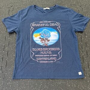 Grateful Dead T-Shirt, Marine Layer, Blue Size Small